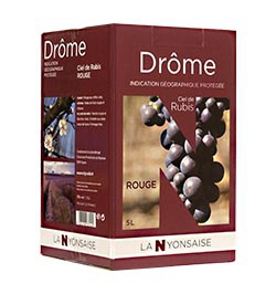 - IGP - - Wine Drôme WINES in - L 5 Box wine in shop Bag Online Vignolis box in Red bag